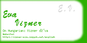 eva vizner business card